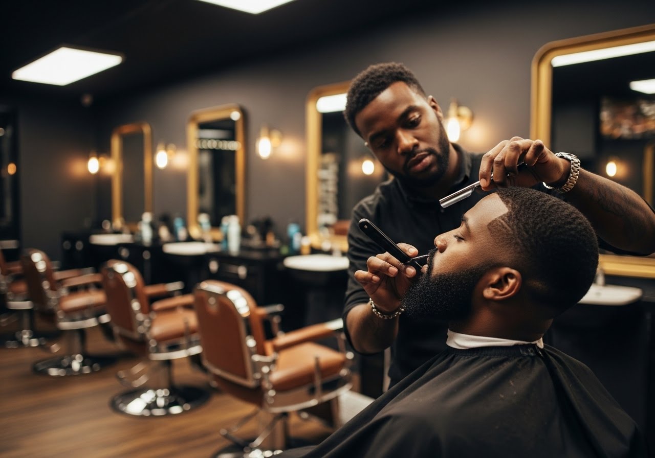 Beard Grooming services at L & L Barbershop and Beauty Salon in Brooklyn